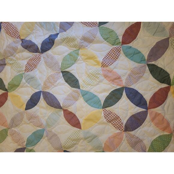 Vtg Keeco Country quilt-type Country Bedspread Comforter 100 X 92 Colorful E222 - Picture 2 of 8